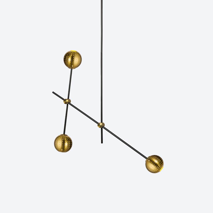 About Space Lighting Apenera 3 Pendant Light with Yosh shade