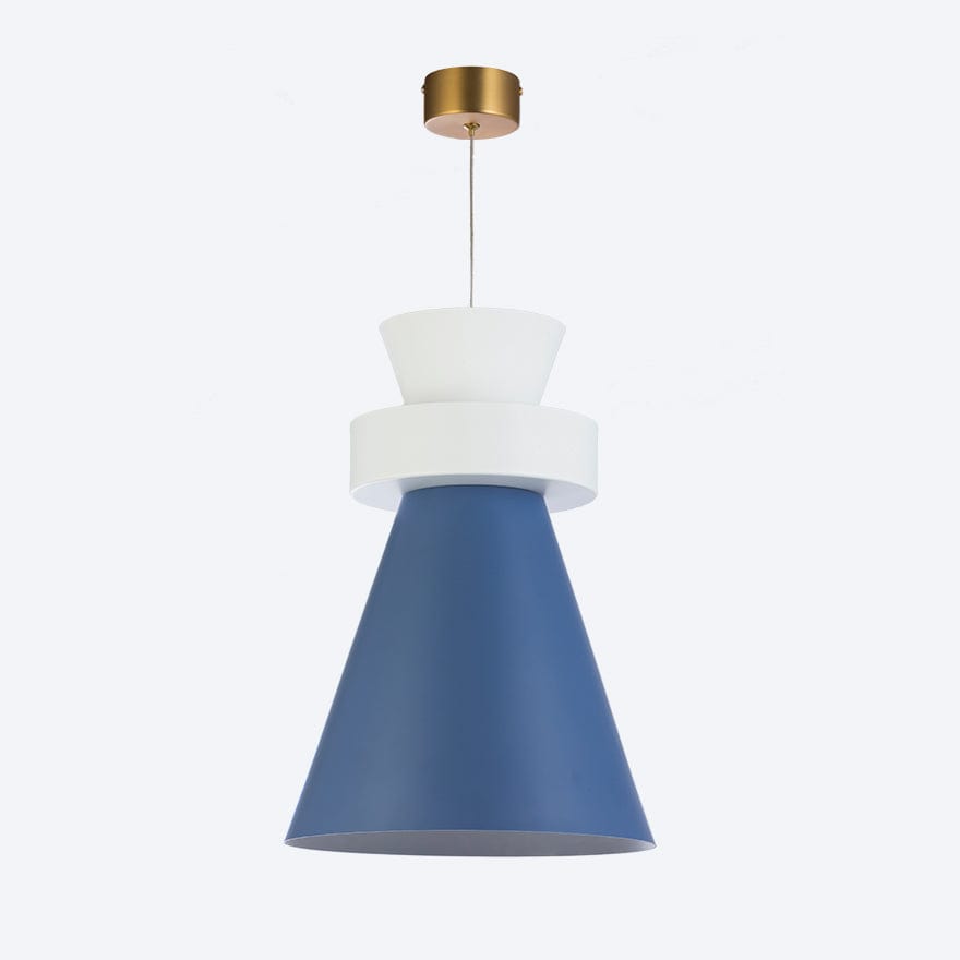 Cambio Drop LED in Brass with Cambio Shade D White, B White and DL Blue