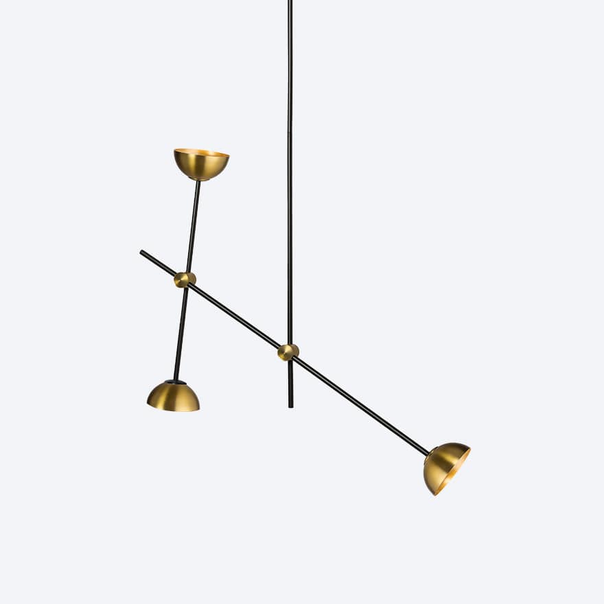 About Space Lighting Apenera 3 Pendant Light with Yosh shade
