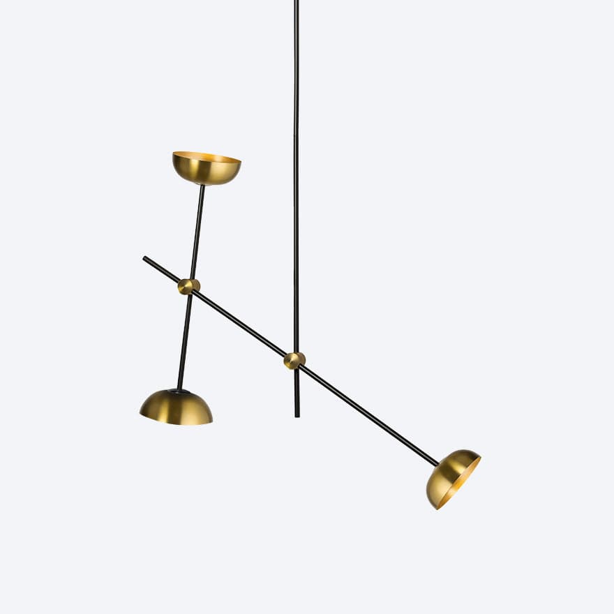 About Space Lighting Apenera 3 Pendant Light with Yosh shade