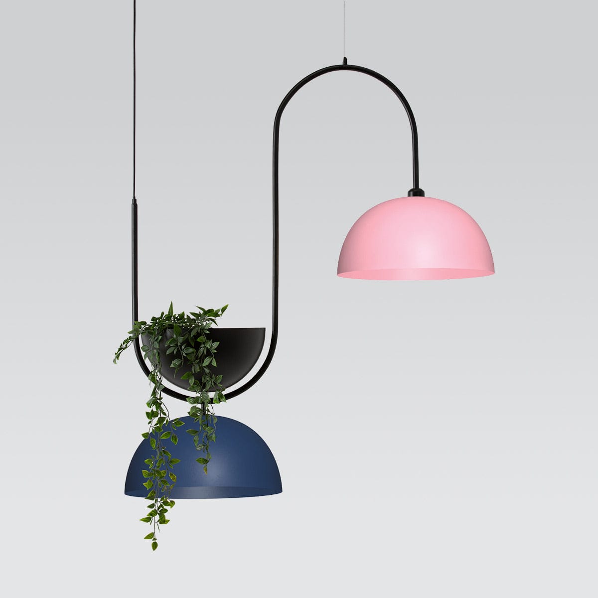 Cambio Shade CL Blue and CL Pink on Belki Duo Pendant
