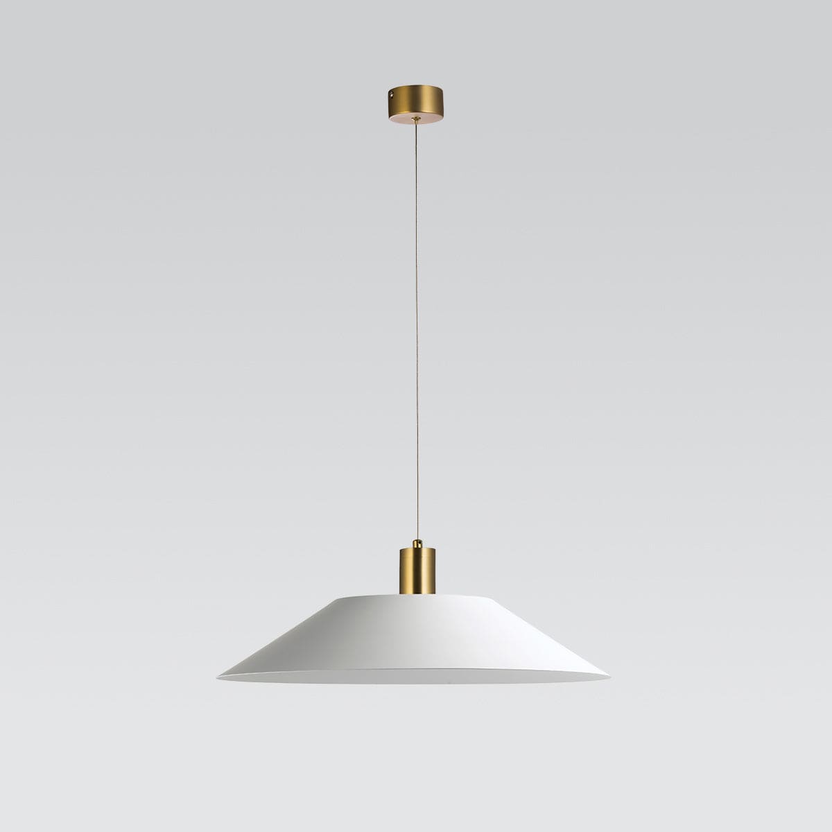 Cambio Shade G Large White on Brass Cambio LED Drop