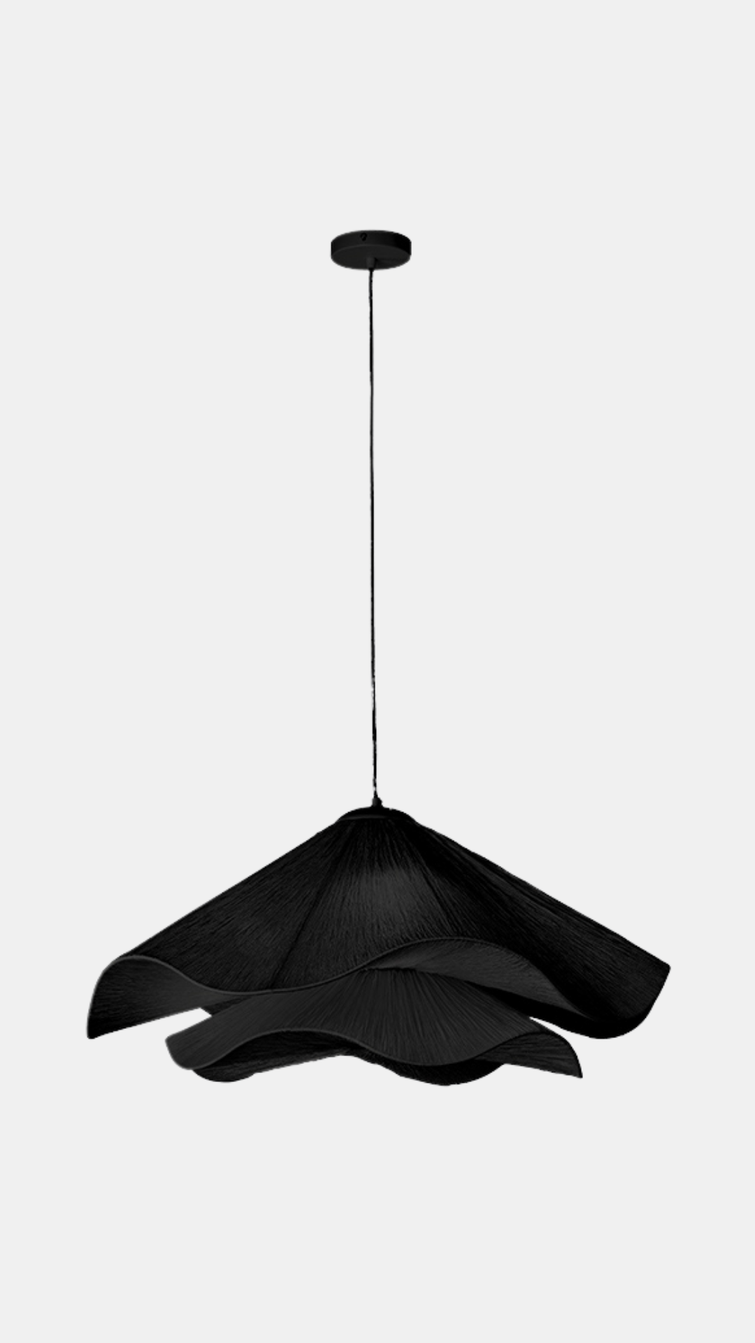 Caroline Black Double Pendant