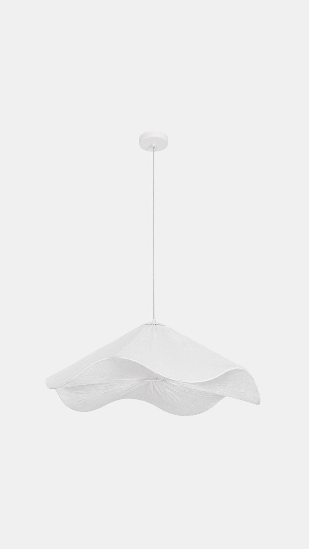 Caroline White Single Pendant