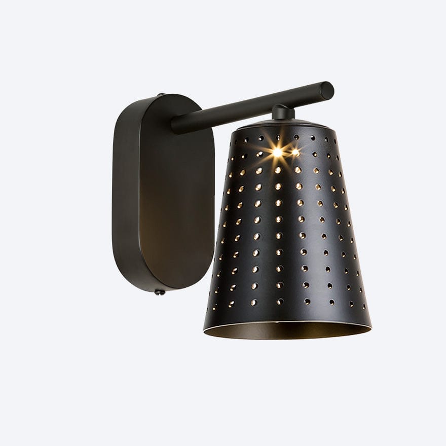 About Space Lighting Caterpillar LED Wall C With Yosh Shade Indoor Wall Light