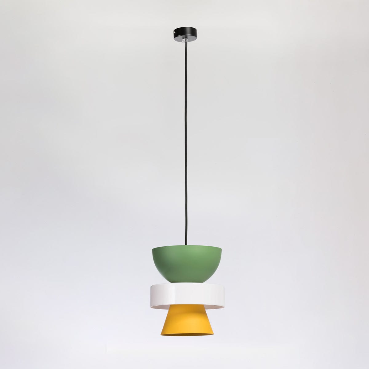 Cambio Shade C Green, Shade B Opal, Shade D Yellow on Accord Black - Light off