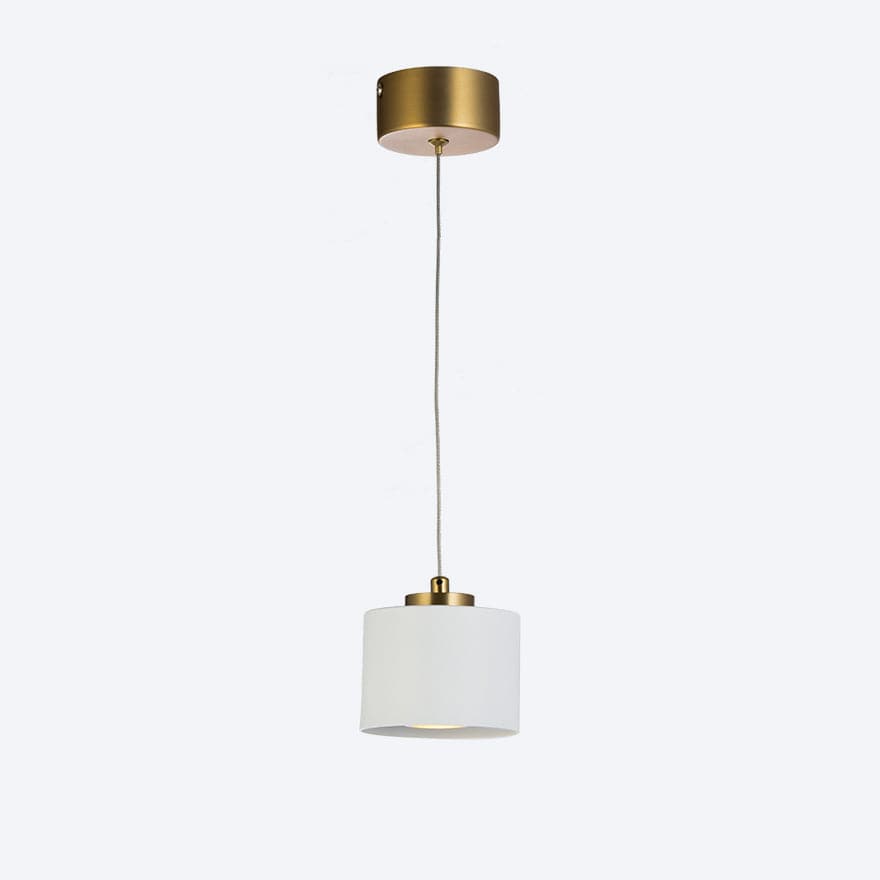 Cambio Drop LED in Brass with Cambio Shade A White