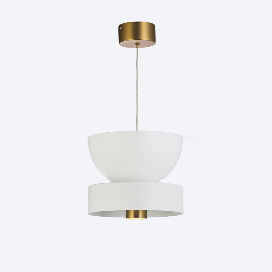 Cambio Drop LED Brass with Cambio Shade C & B White