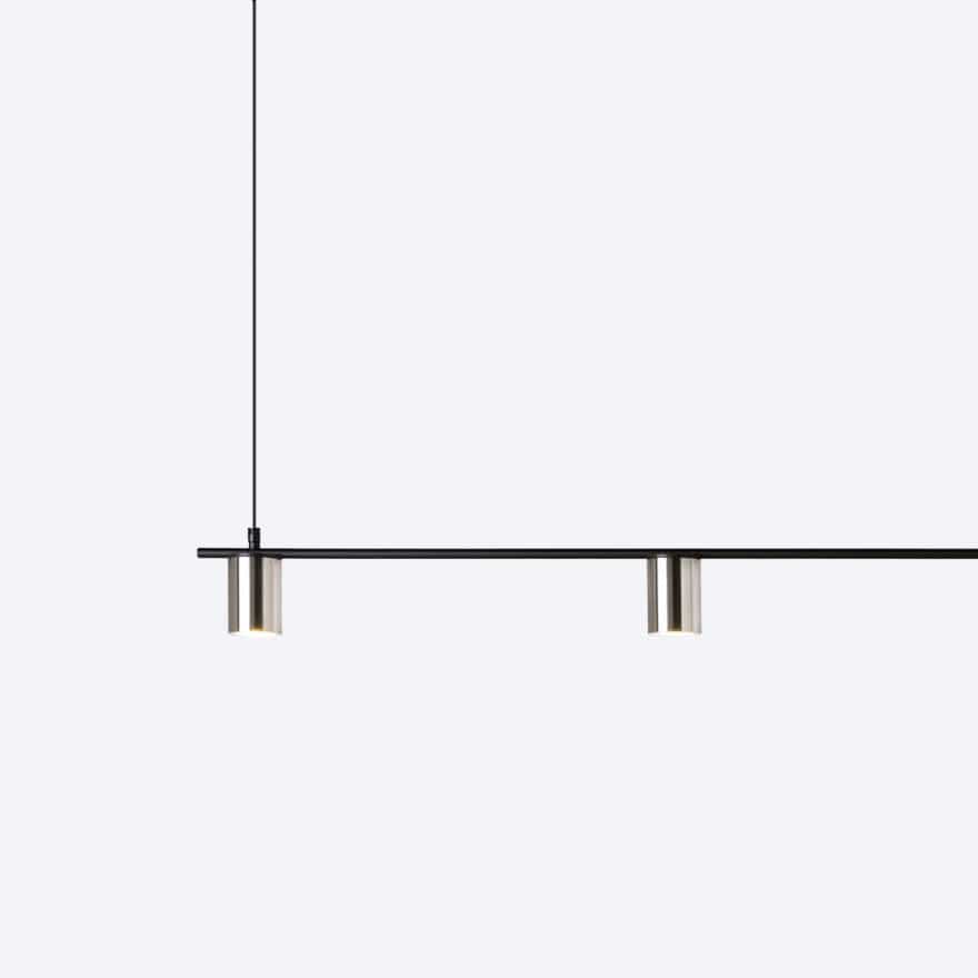 Capri 4 Linear Pendant Light Nickel