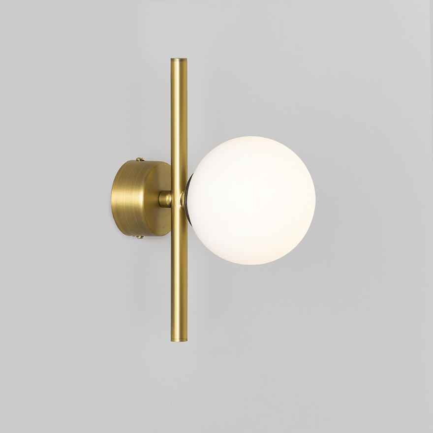 Caterpillar Wall A LED Indoor Wall Light With Yosh Glass Opal 100