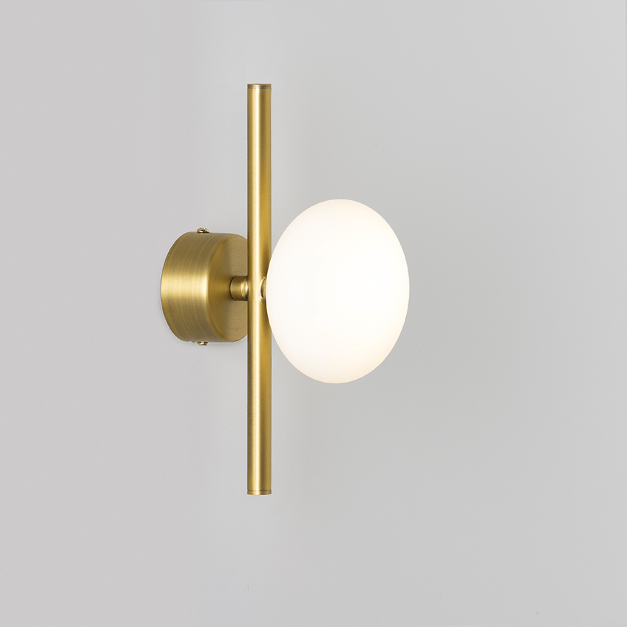 Caterpillar Wall A LED Indoor Wall Light With Yosh Glass Opal Flat 100