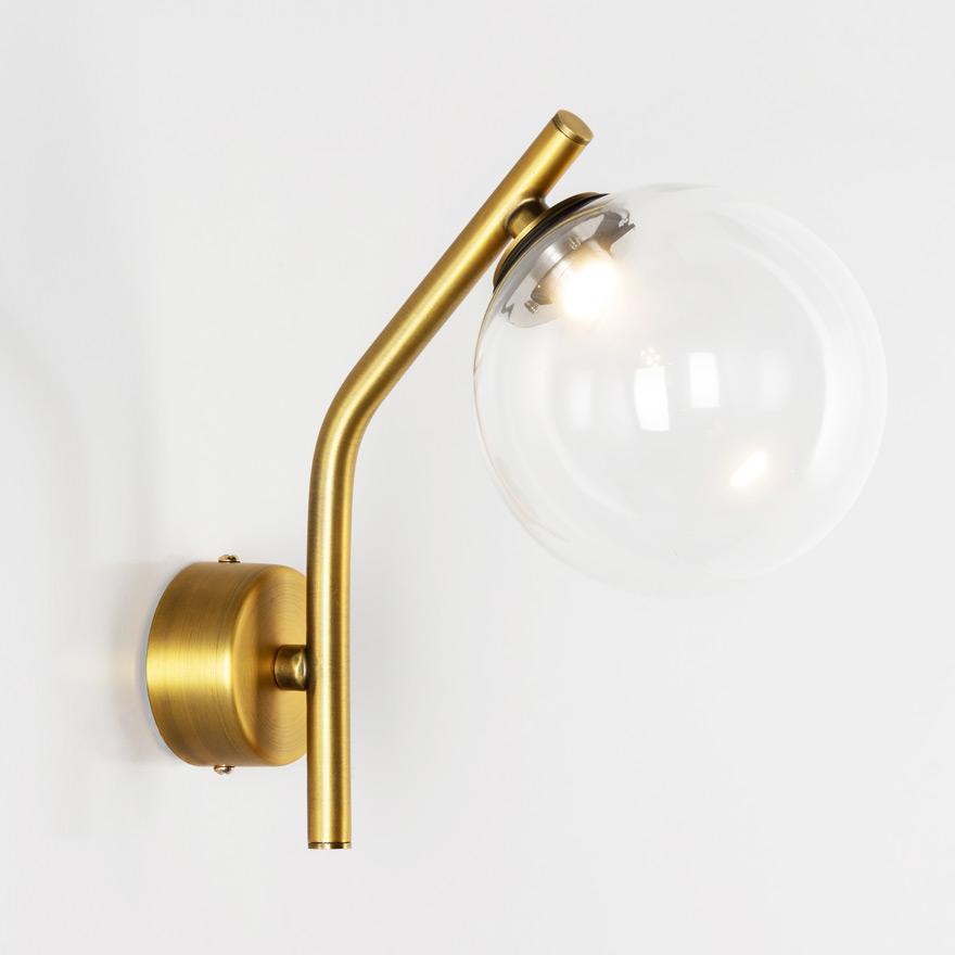 Caterpillar Wall B LED Indoor Wall Light Yosh Clear Glass
