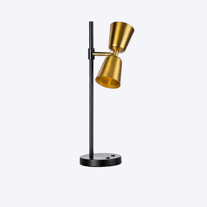 About Space Lighting Creo Table Lamp with metal Yosh shades