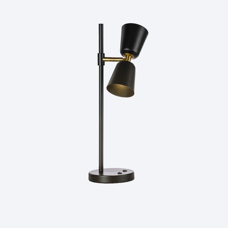 About Space Lighting Creo Table Lamp with metal Yosh shades