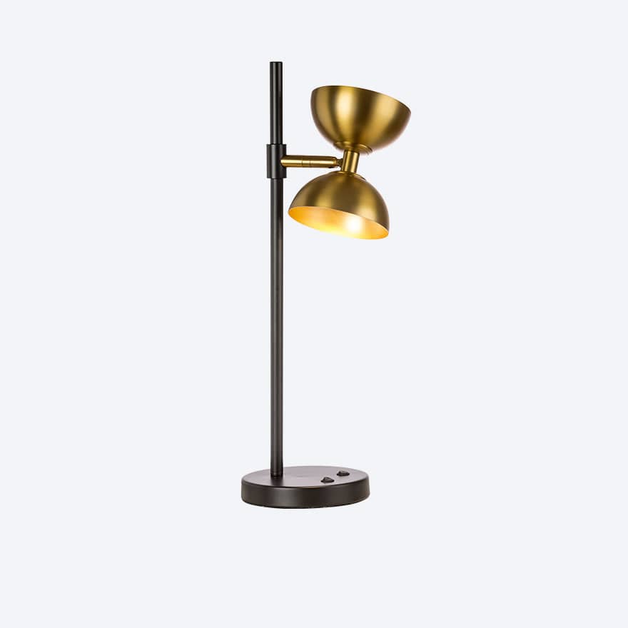 About Space Lighting Creo Table Lamp with metal Yosh shades