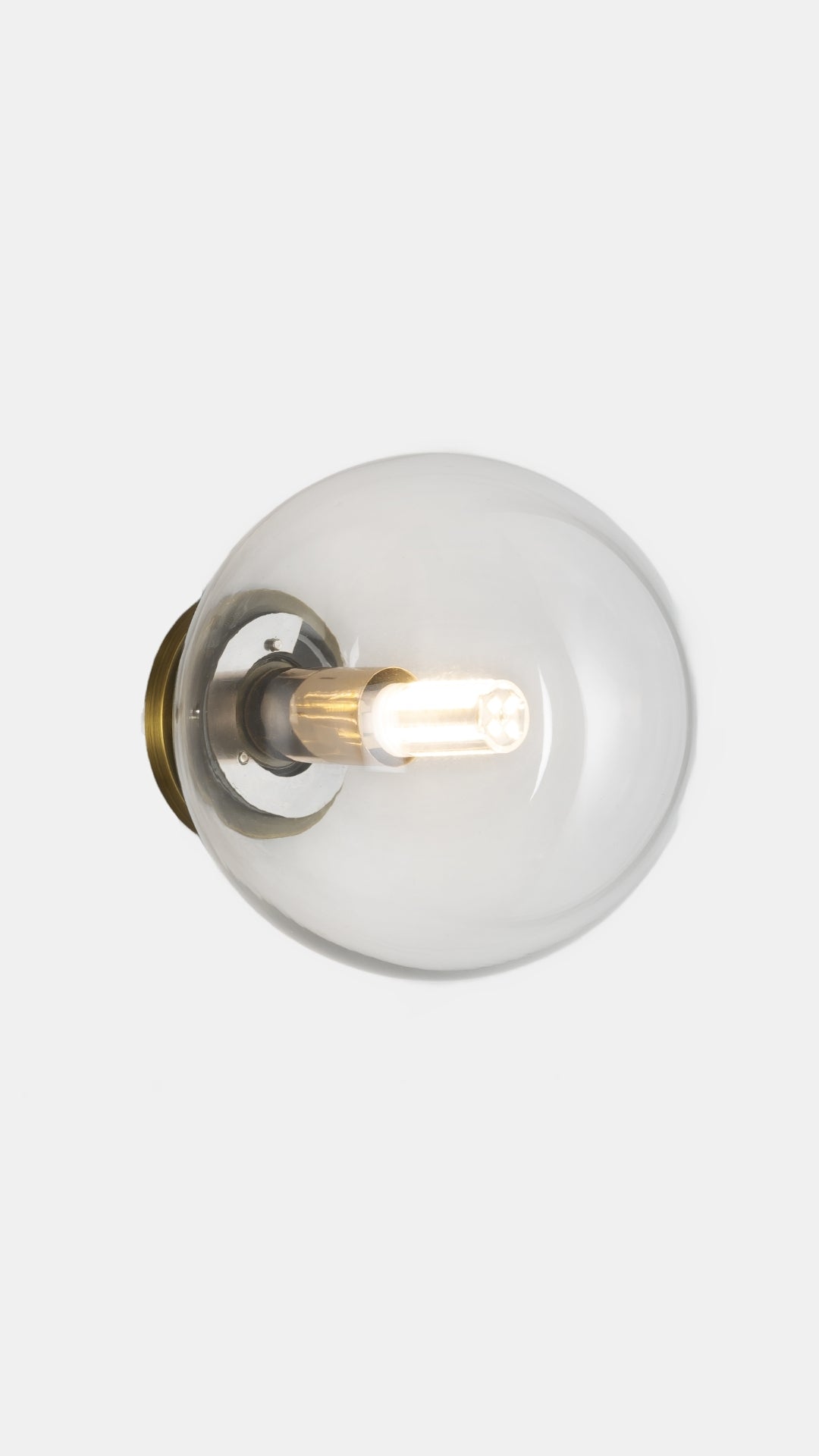 Forte G9 Wall Light with Yosh Glass