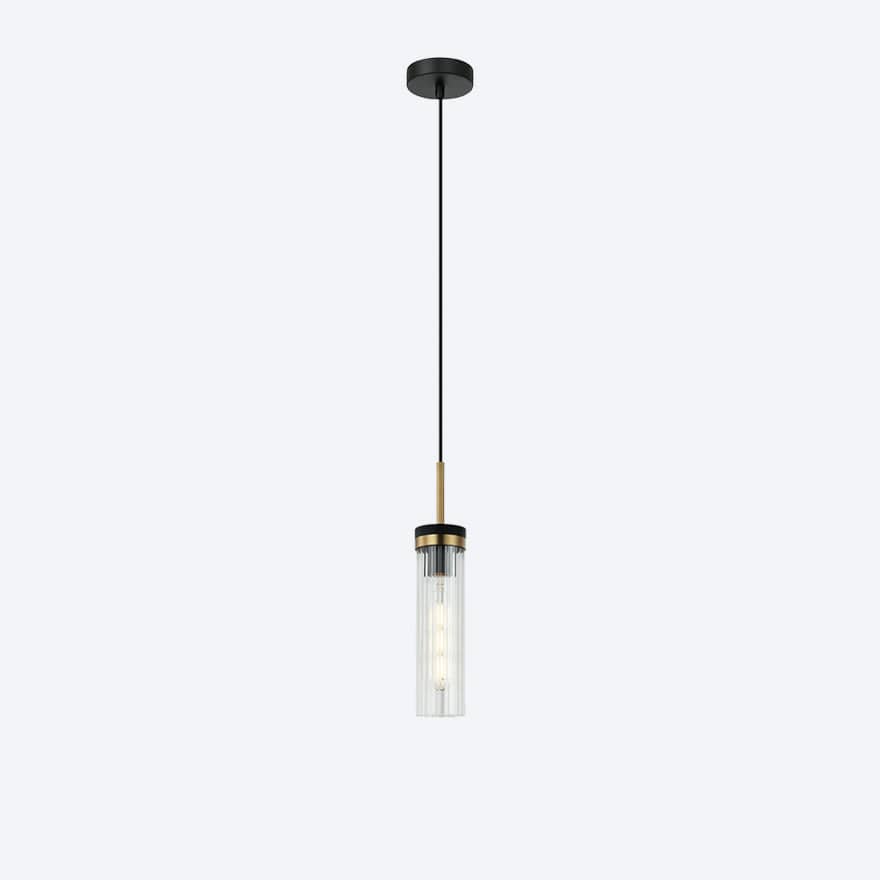 About Space Lighting Georgia Glass Ribbed Pendant Light