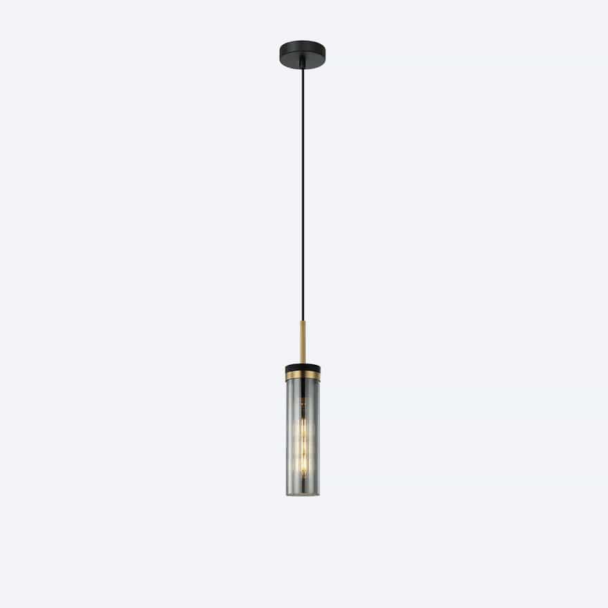 About Space Lighting Georgia Glass Ribbed Pendant Light