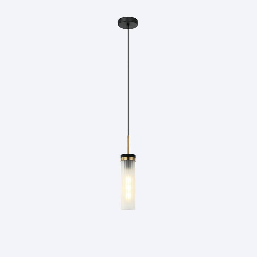 About Space Lighting Georgia Glass Ribbed Pendant Light
