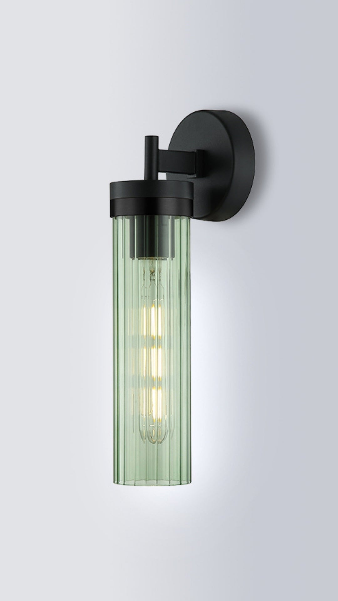 Georgia Ribbed Glass Wall Light