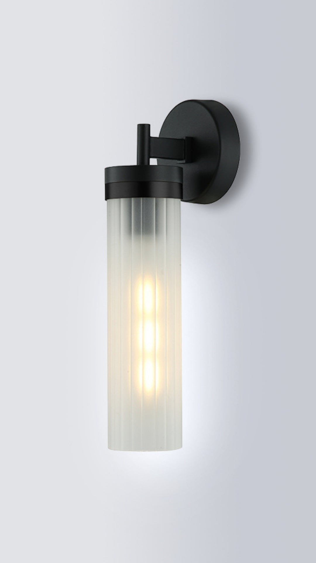 Georgia Ribbed Glass Wall Light