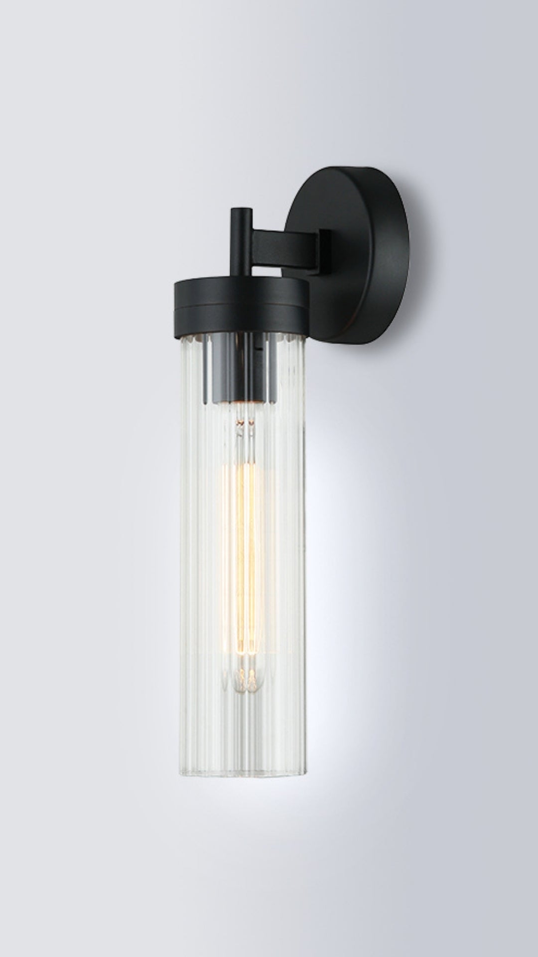 Georgia Ribbed Glass Wall Light