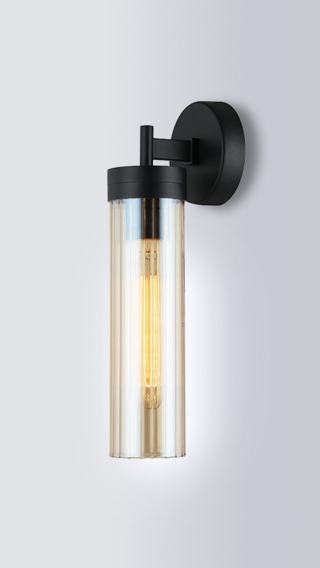 Georgia Ribbed Glass Wall Light