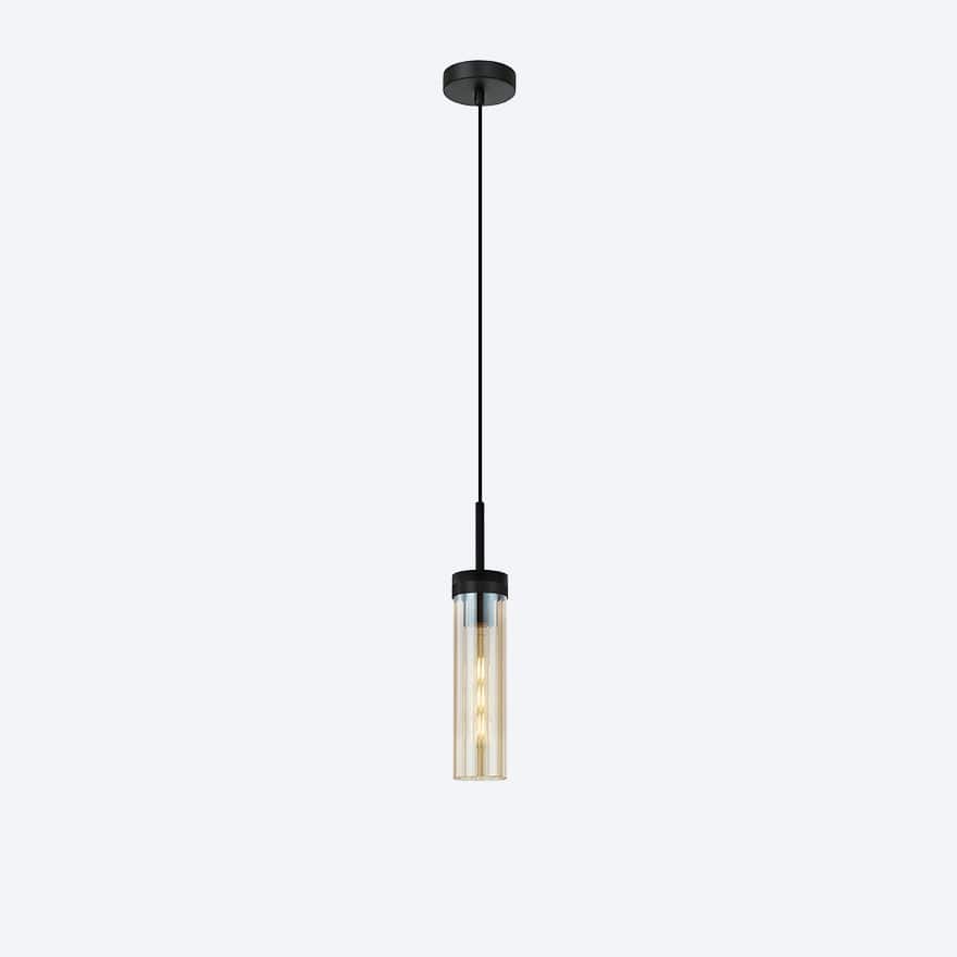 About Space Lighting Georgia Glass Ribbed Pendant Light