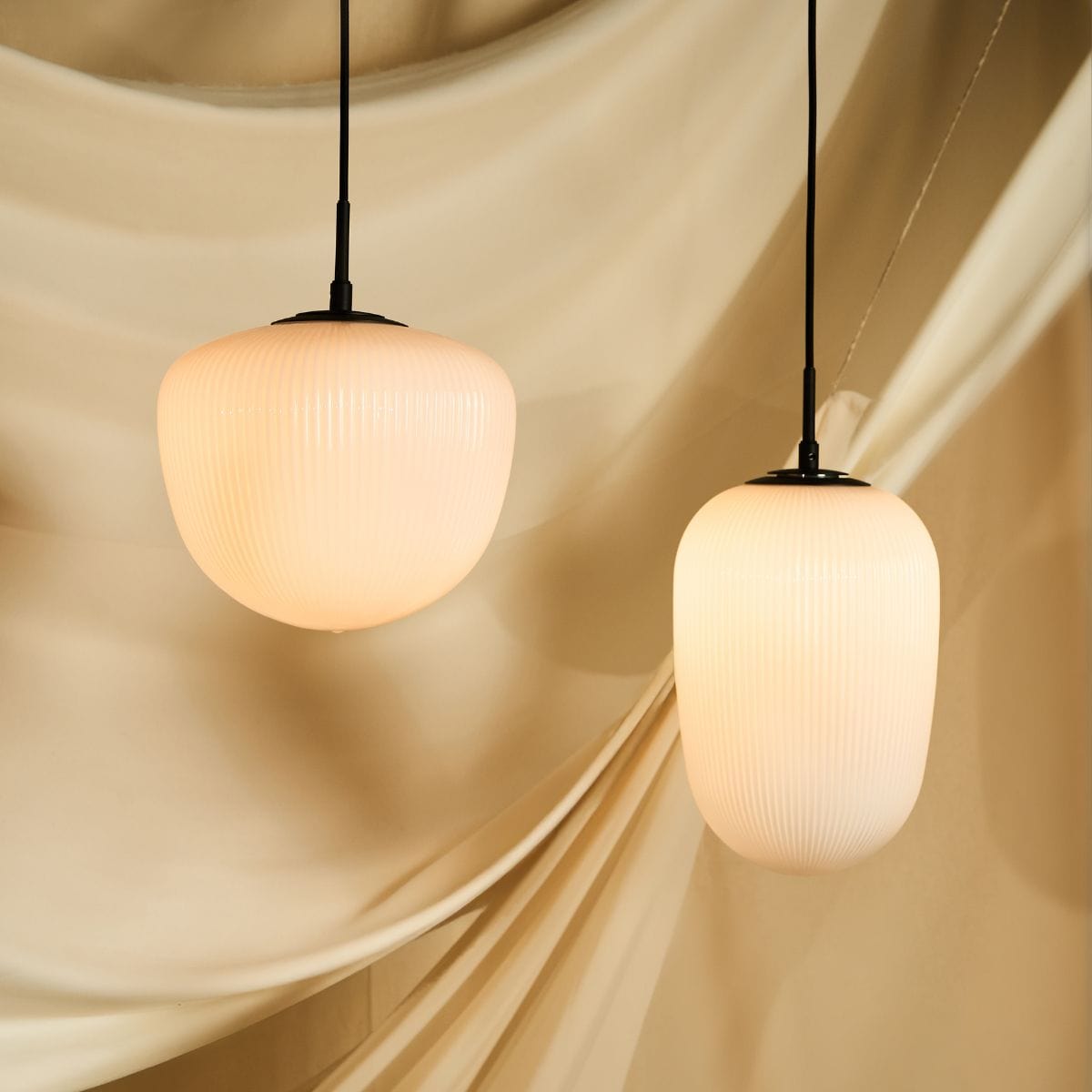 HUDSON RIBBED GLASS PENDANT
