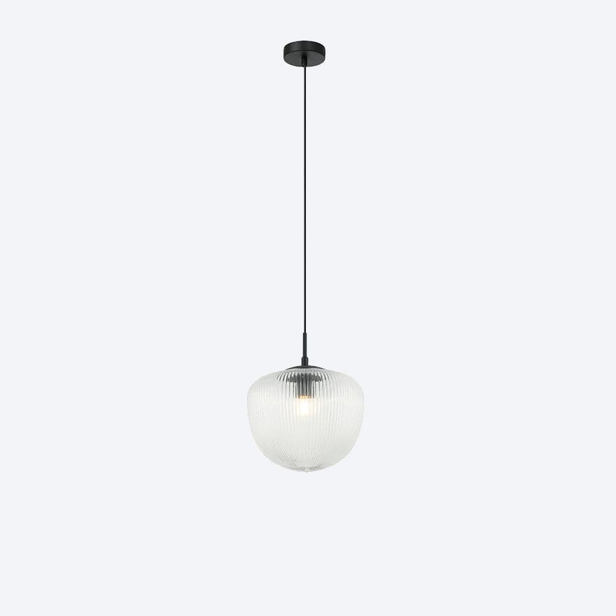 HUDSON S RIBBED GLASS PENDANT CLEAR