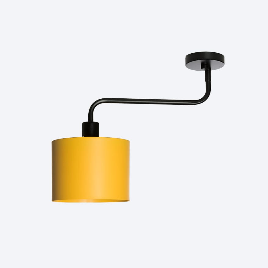 Hugo Ceiling Light with Cambio Shade AL Yellow