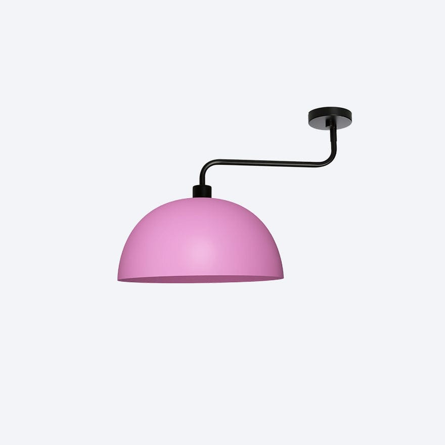Hugo Ceiling Light with Cambio Shade C Pink