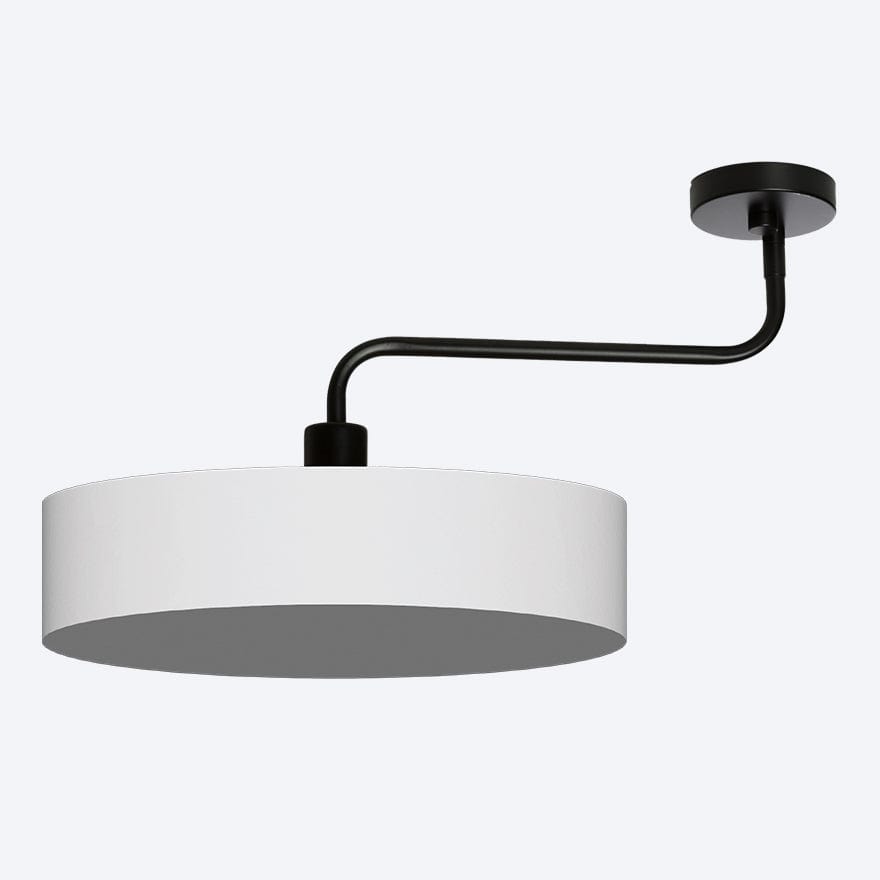 Hugo Ceiling Light with Cambio Shade BL White