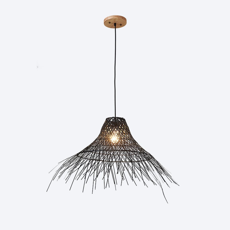 LUFFY RATTAN PENDANT 50 BLACK ABOUT SPACE LIGHTING