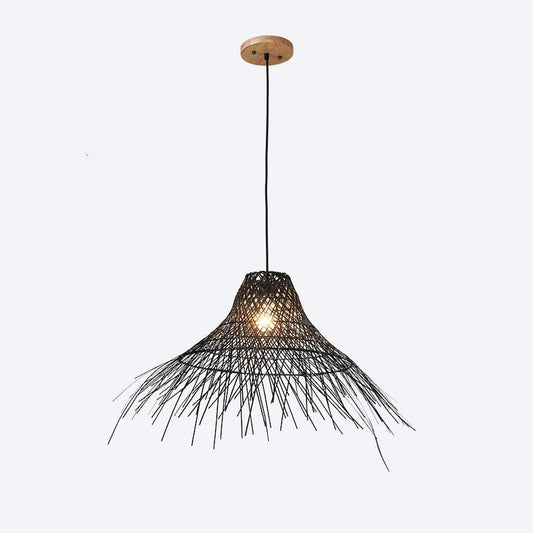 LUFFY RATTAN PENDANT 50 BLACK ABOUT SPACE LIGHTING