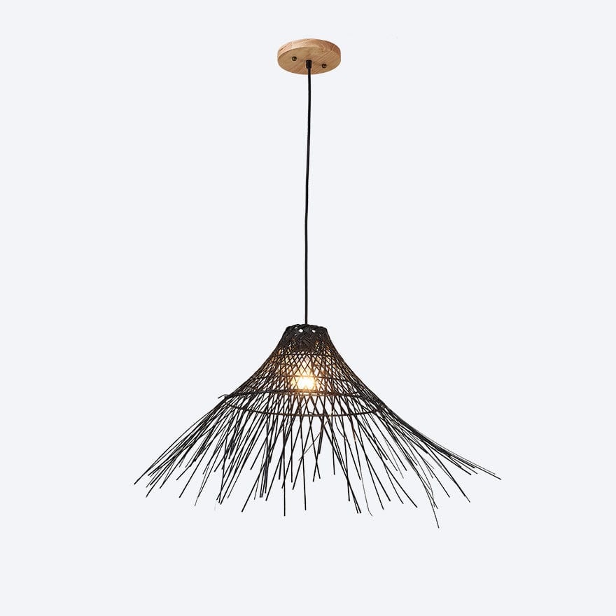 LUFFY RATTAN PENDANT 70 BLACK ABOUT SPACE LIGHTING