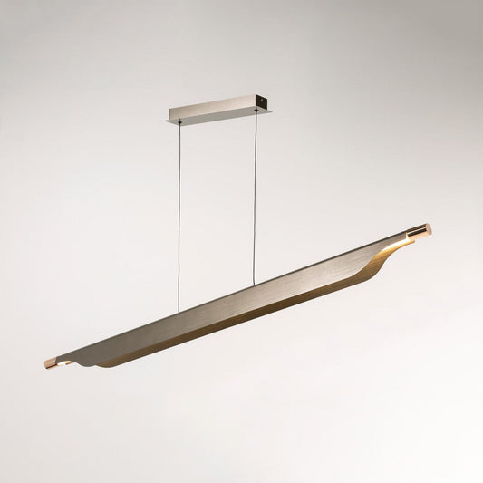 OBERON LED LINEAR PENDANT GREY ON
