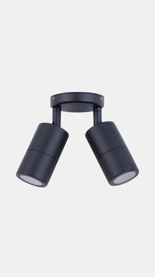 Pillar IP65 Double Adjustable Outdoor Wall Light