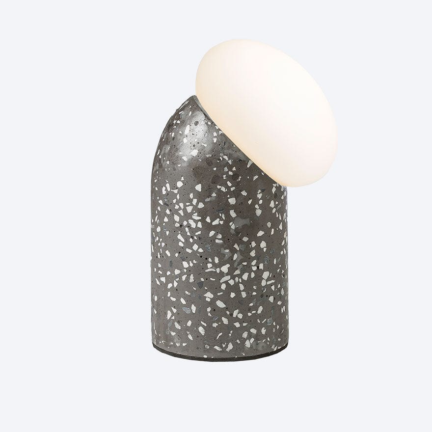 SOL TABLE LAMP MILKY WITH YOSH FLAT 120mm ON