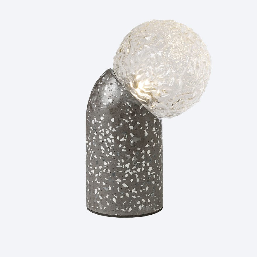 SOL TABLE LAMP SHADOW WITH YOSH CLEAR RIPPLED ON