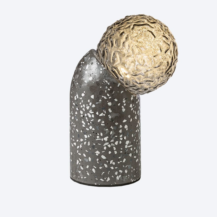 SOL TABLE LAMP SHADOW WITH YOSH SMOKE RIPPLED ON