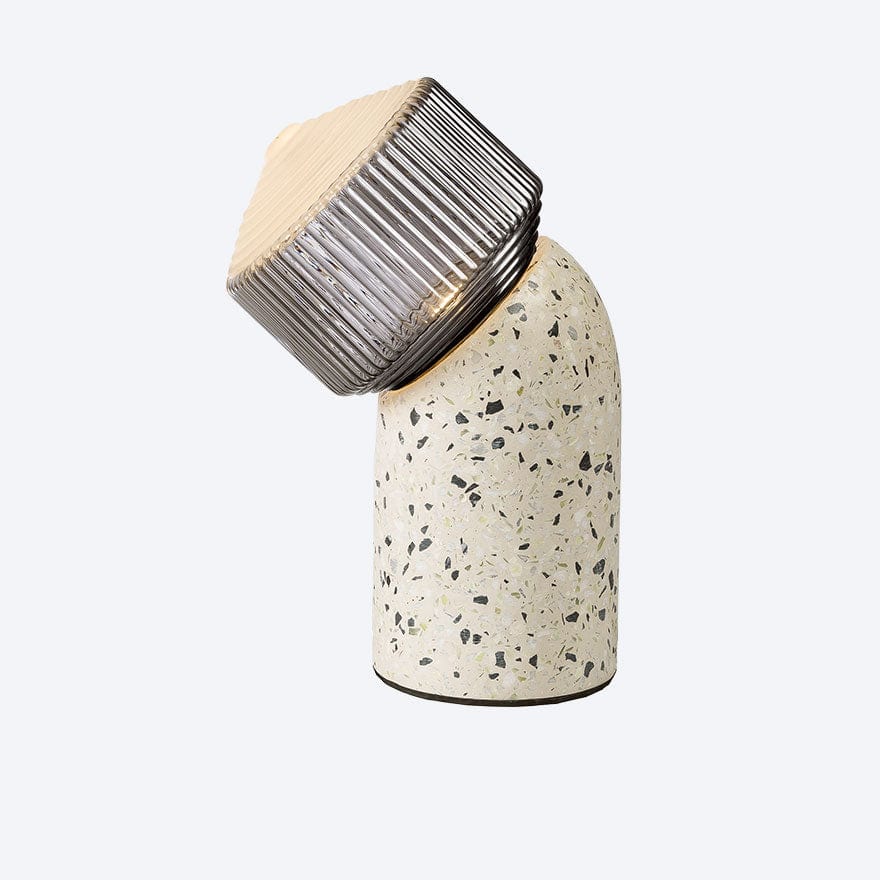 SOL TABLE LAMP MILKY WITH YOSH CAMILLA SMK ON