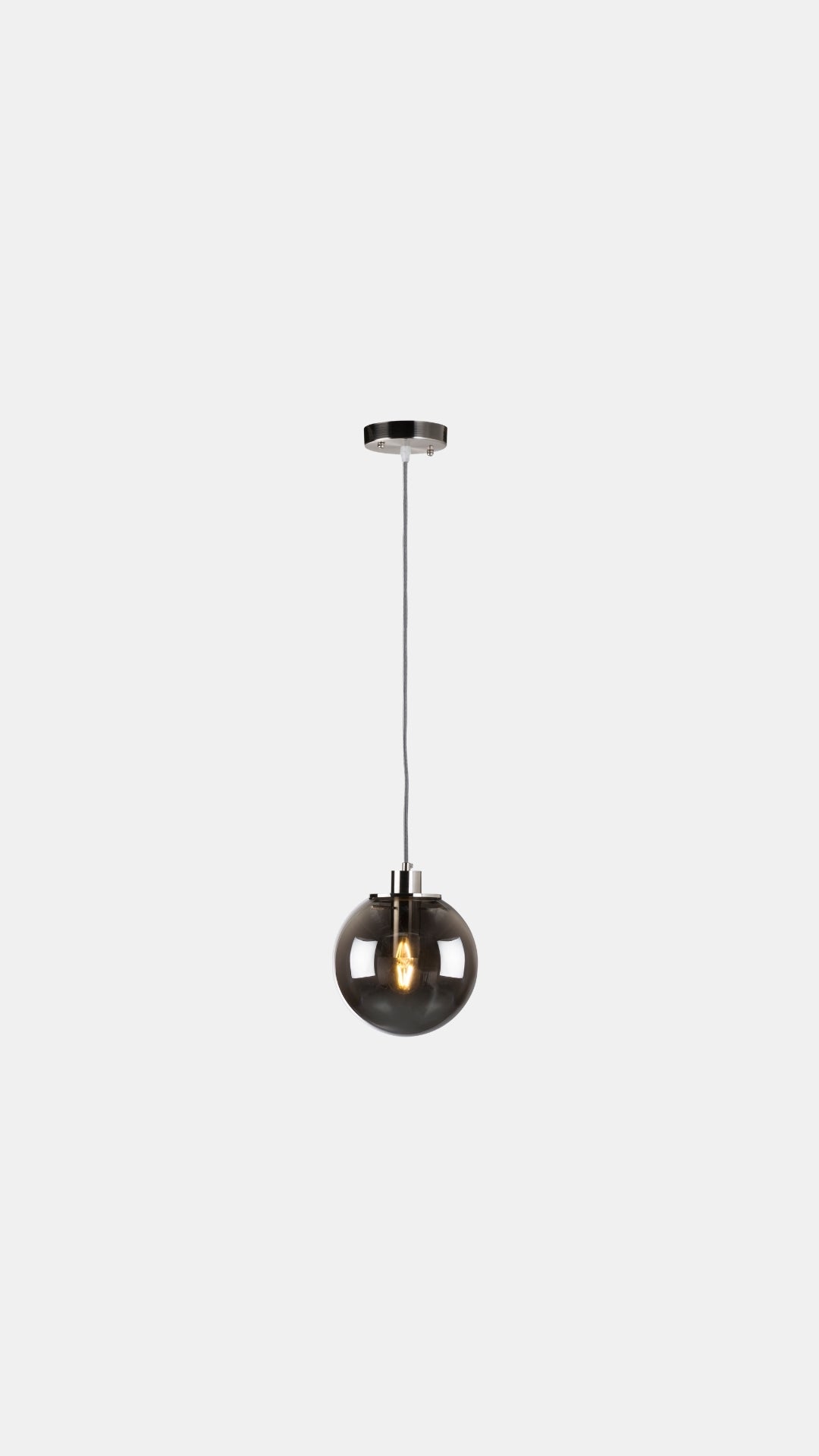 Toledo Smoke Glass Pendant