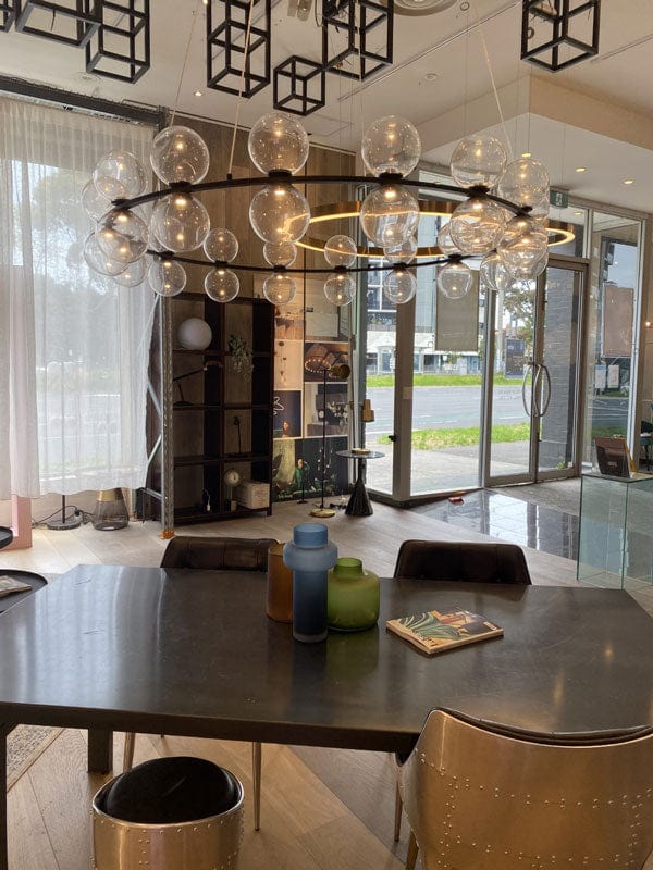 About Space Lighting Yoshi 32 Ring LED Pendant Light