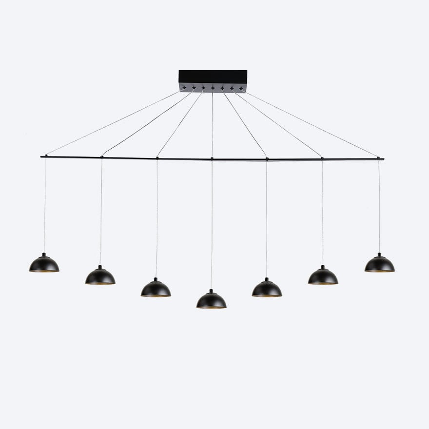 Zoro Linear 7 Yosh Shade A Black Linear Pendant Light