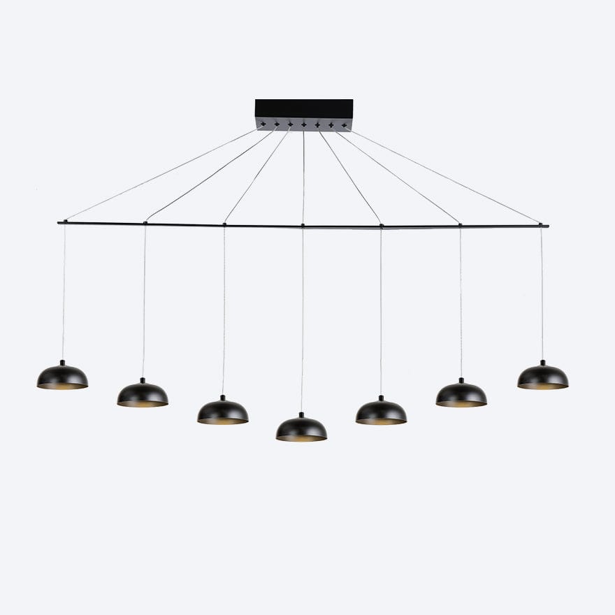 Zoro Linear 7 Yosh Shade B Black Linear Pendant Light