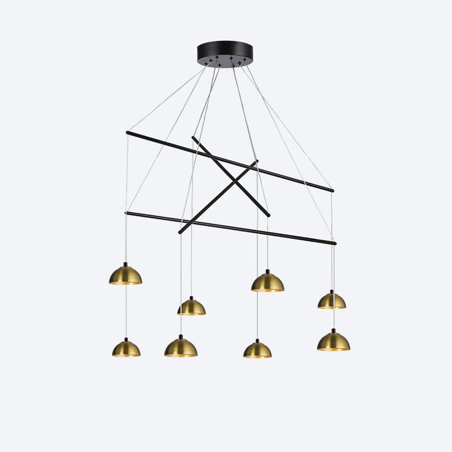 Zoro Multi 8 Yosh Shade E Black Pendant Light