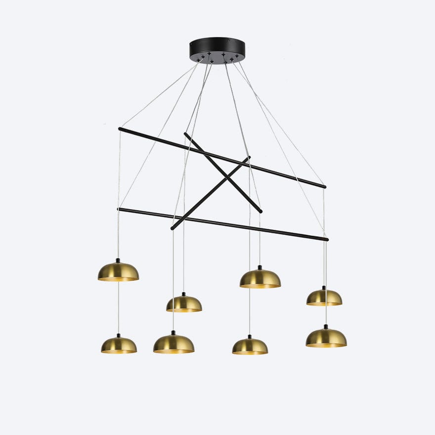 Zoro Multi 8 Yosh Shade E Black Pendant Light