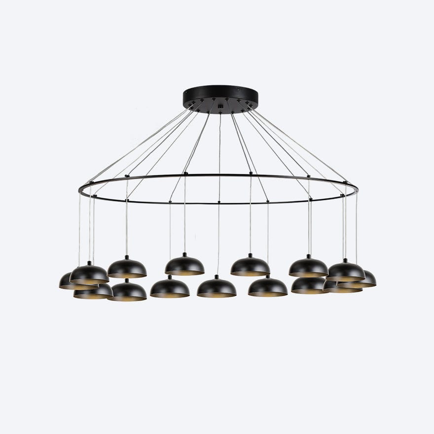 About Space Lighting Zoro Round 15 Light Dimmable Pendant Light with Yosh shade