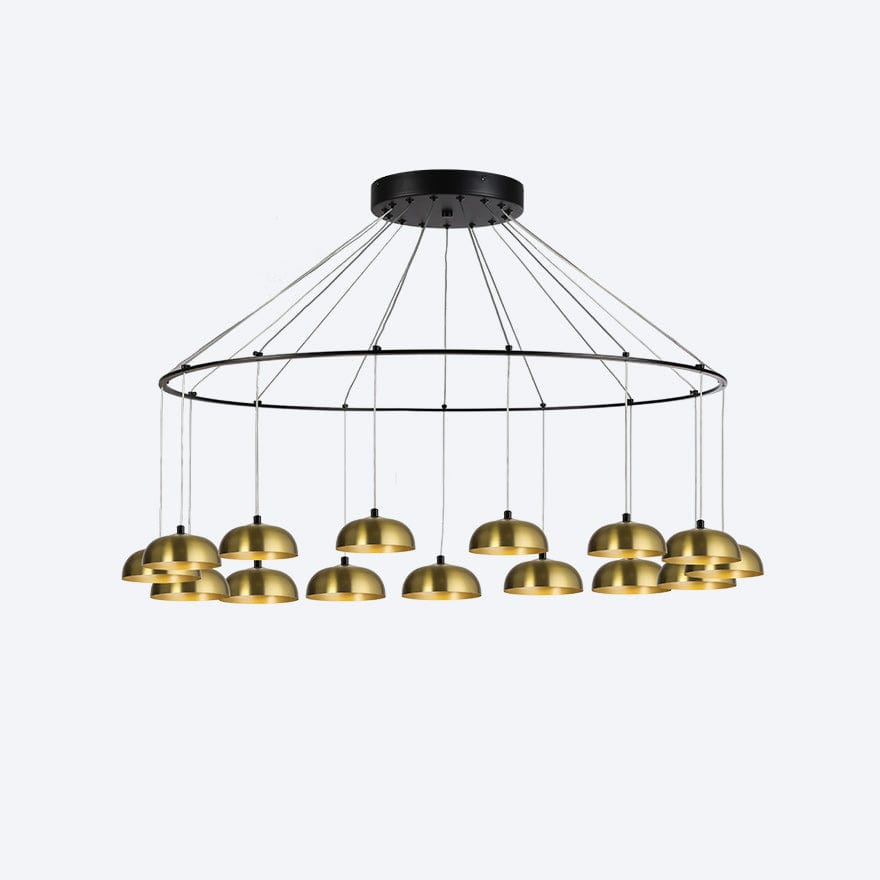About Space Lighting Zoro Round 15 Light Dimmable Pendant Light with Yosh shade